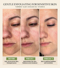 Srripo face scrub with turmeric and vitamin C shows antioxidant-enriched formula