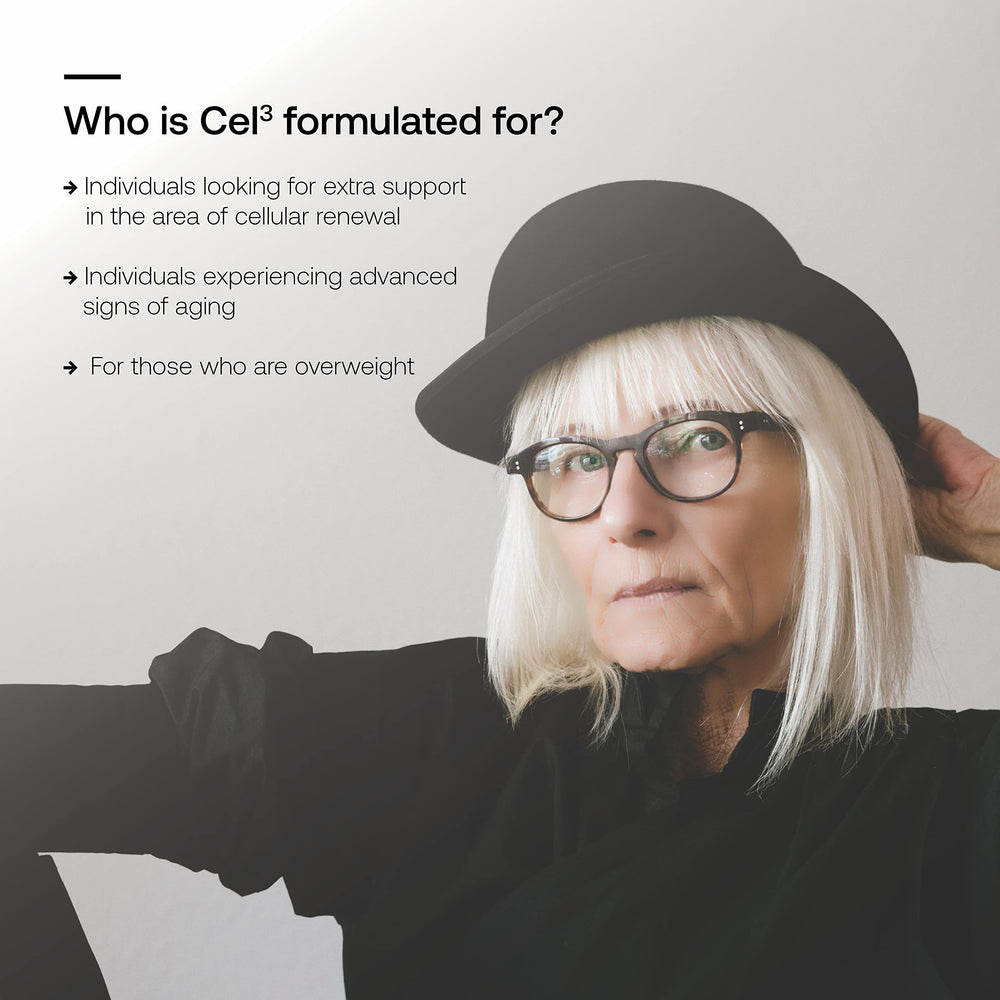 Infographic about SRW Cel³ Renewal and healthy aging