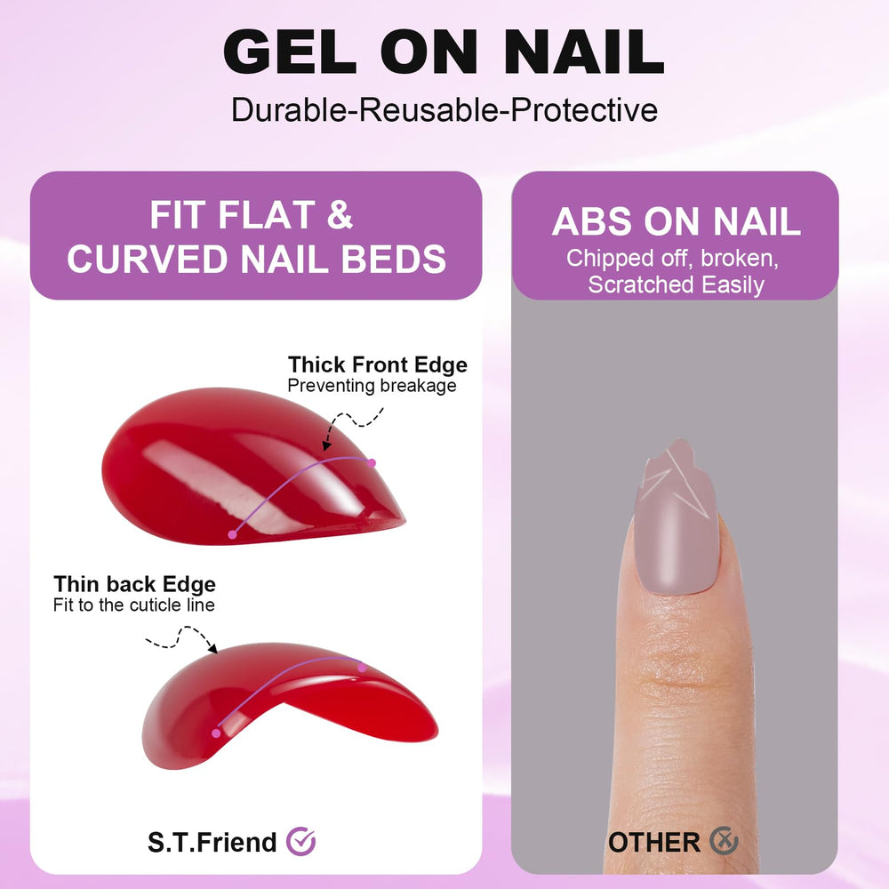 S.T. Friends seamless cuticle line for natural looking nails