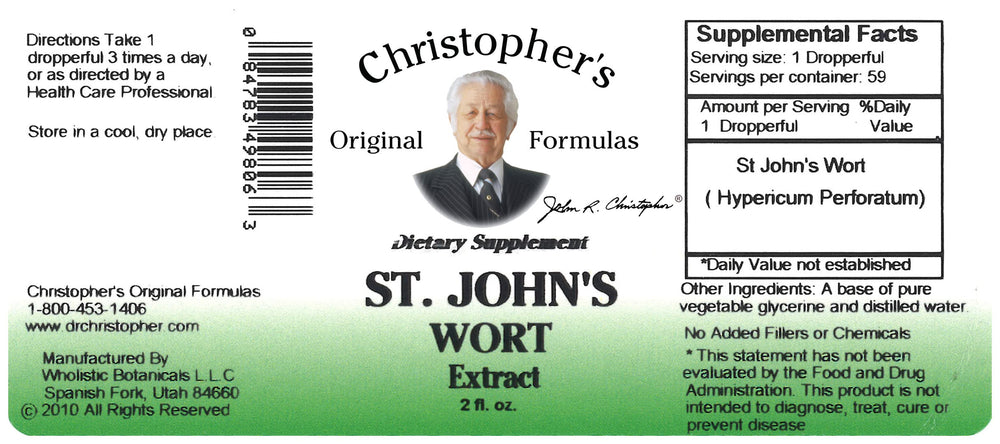 Glycerine extract St. John's Wort liquid with dropper