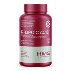 Stabilized R-Lipoic Acid 300mg bottle on white background
