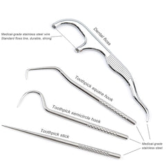 Stainless steel dental tools for teeth cleaning