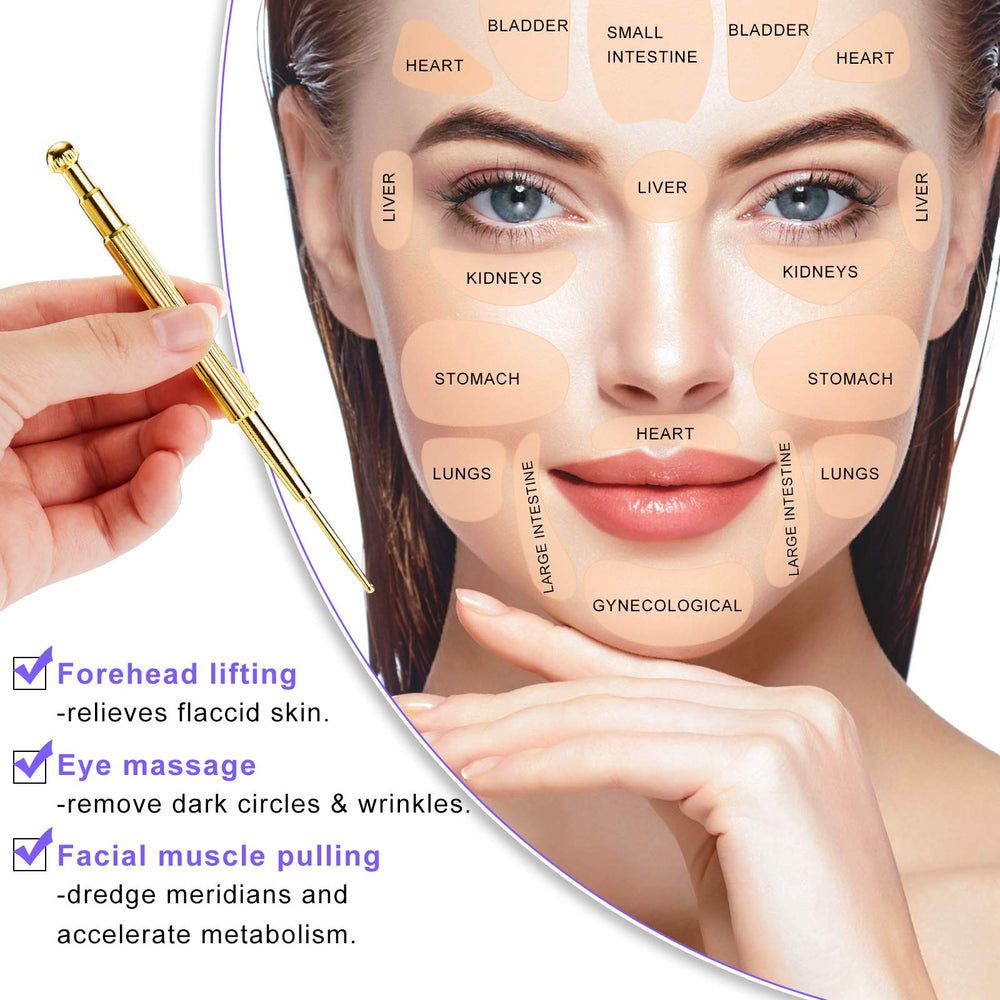 Stainless steel starlight probe for acupoint pressure