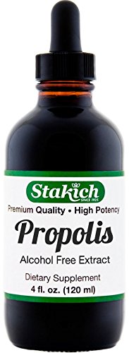 Stakich Propolis Extract bottle 4 oz, alcohol-free