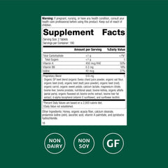 Back of bottle showing ingredients for A-F Betafood