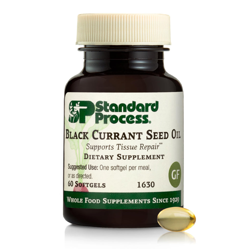 Standard Process Black Currant Seed Oil bottle label
