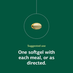 60 softgels per bottle information on label