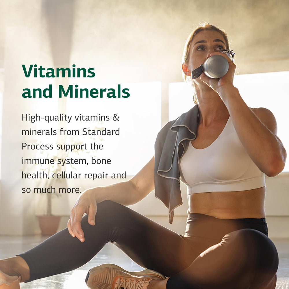Back view of Standard Process C Synergy bottle label