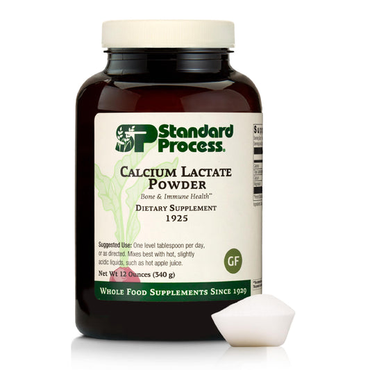 Standard Process Calcium Lactate Powder bottle for bone health