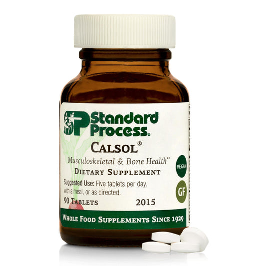 Standard Process Calsol bottle label with product name