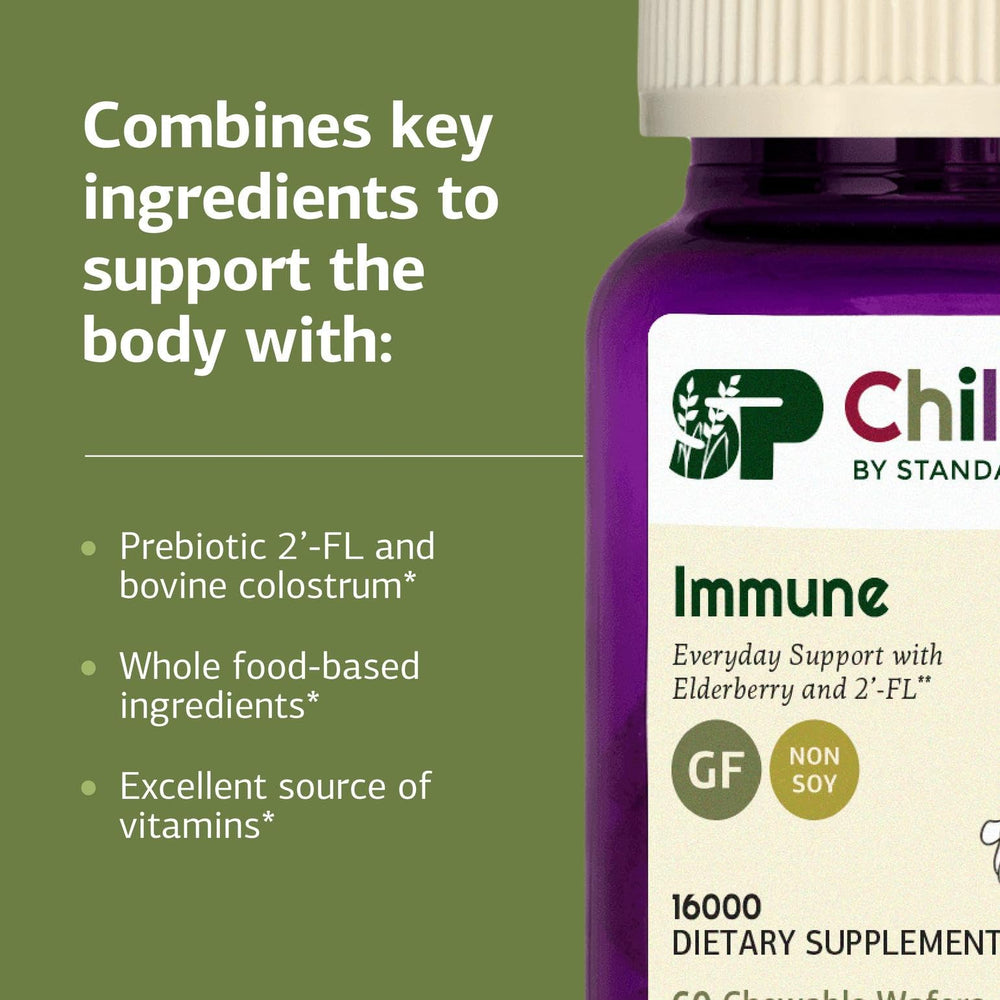 Label highlights vitamin D, vitamin C, and zinc