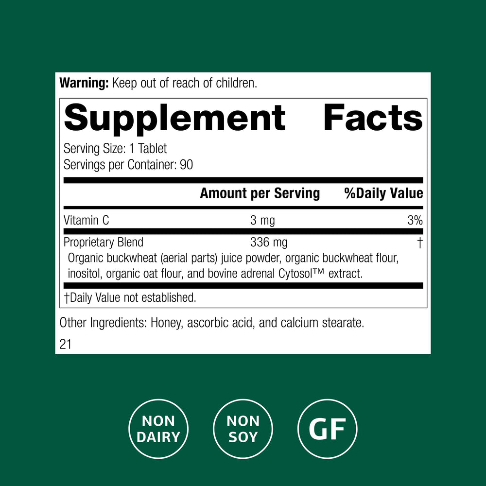 Ingredient highlighting organic buckwheat flour in Cyruta