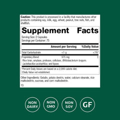 Standard Process Lact-ENZ capsules provide gentle digestive support for daily use.