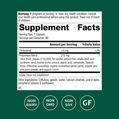 Standard Process Okra Pepsin E3 capsules offer convenient daily digestive support.