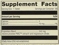 Prostate PMG packaging label detail