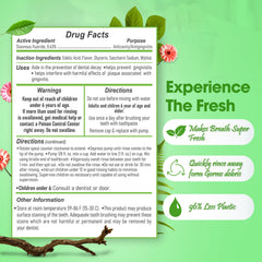 Close-up of antimicrobial perio rinse packaging for Stannous Fluoride Mouthwash