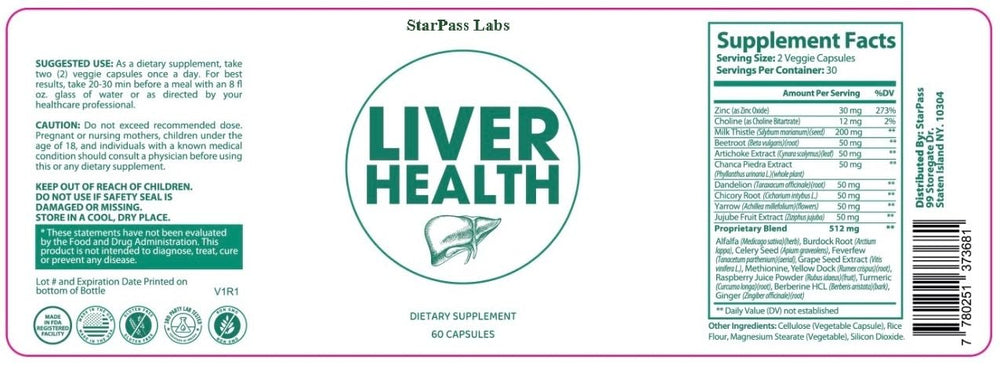 StarPass Labs Liver Health 3-pack display