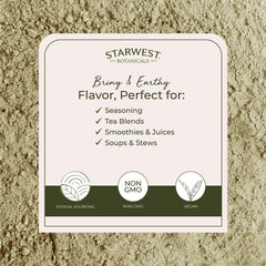1 lb packaging of Starwest bladderwrack dried powder