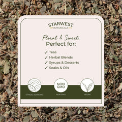 Linden tea blend packaging in a resealable mylar pouch