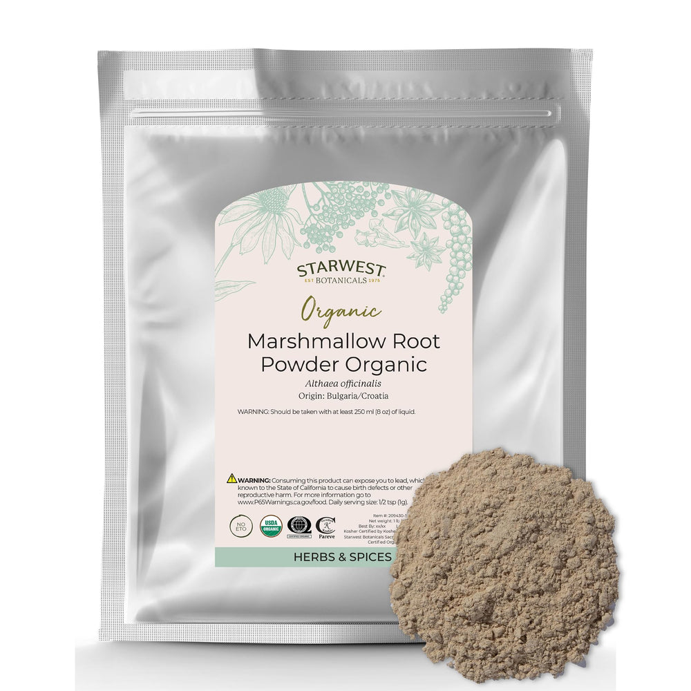 Starwest Organic Marshmallow Root Powder 1 lb bag