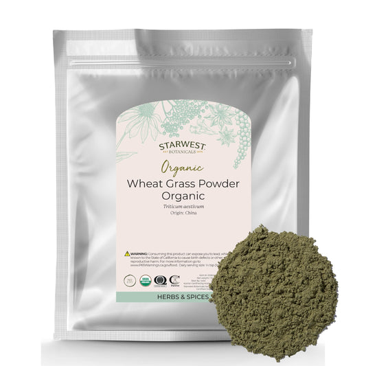 Starwest Organic Wheat Grass Powder 1 lb bag