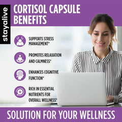 Two capsules serving size for daily cortisol support