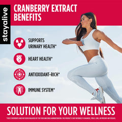 Close-up of cranberry pills with D-Mannose and hibiscus blend
