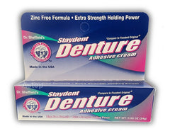 Dr Sheffield's STAYDENT Extra Strength Denture Adhesive Cream 0.85 oz tube