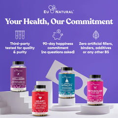 Clinically tested extracts: Vitex, Black Cohosh, and Ashwagandha