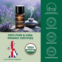 Steam-distilled Lavandula angustifolia from England