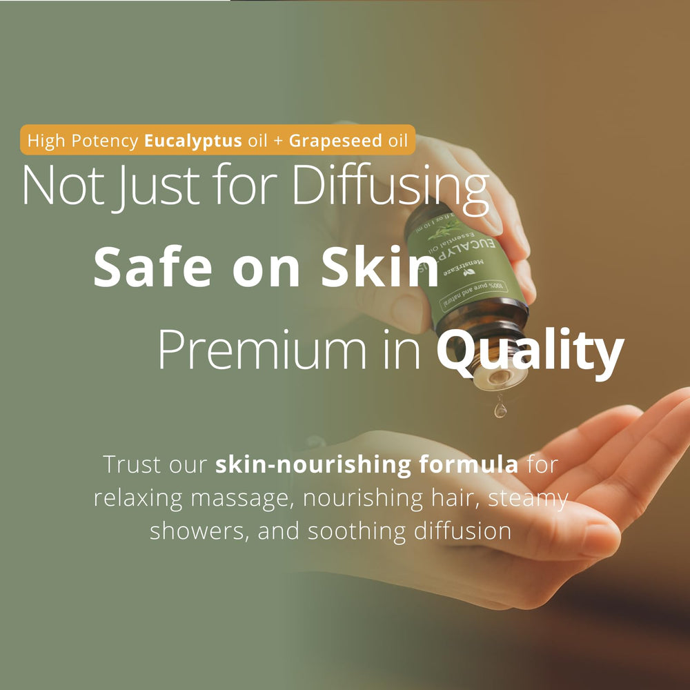 Steam-distilled eucalyptus essential oil