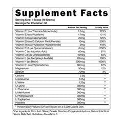BCAA EAA powder 2:1:1 ratio aiding lean muscle growth