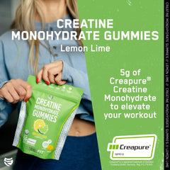 Packaging for SteelFit Creapure Creatine Monohydrate Gummies Lemon Lime