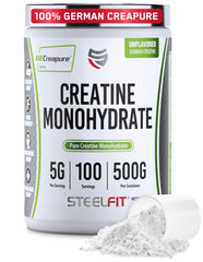 SteelFit Creapure Creatine Monohydrate powder canister