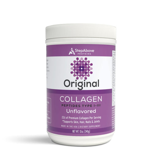 Packaging image of Step Above Proteins Original Collagen Peptides, 12 oz