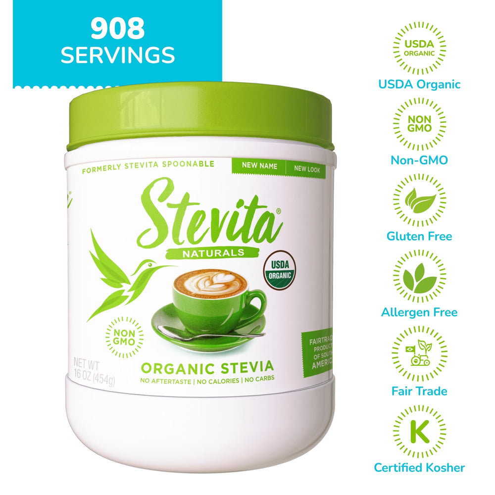 Ingredients: organic stevia and erythritol
