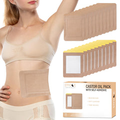 Front view of STFOCE Castor Oil Pack Wrap 20pcs