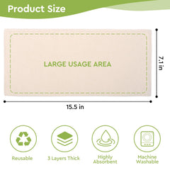 Reusable 4-piece flannel pack designed for castor oil therapy