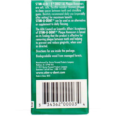 Four packs of 25 Stim-U-Dent plaque removers