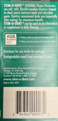 Close-up of Stim-u-dent Plaque Removers Mint