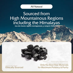Shilajit resin stirred into a warm beverage