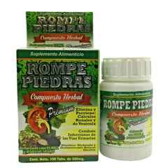 Stone Breaker herbal supplement bottle featuring Yumel and Black Radish label