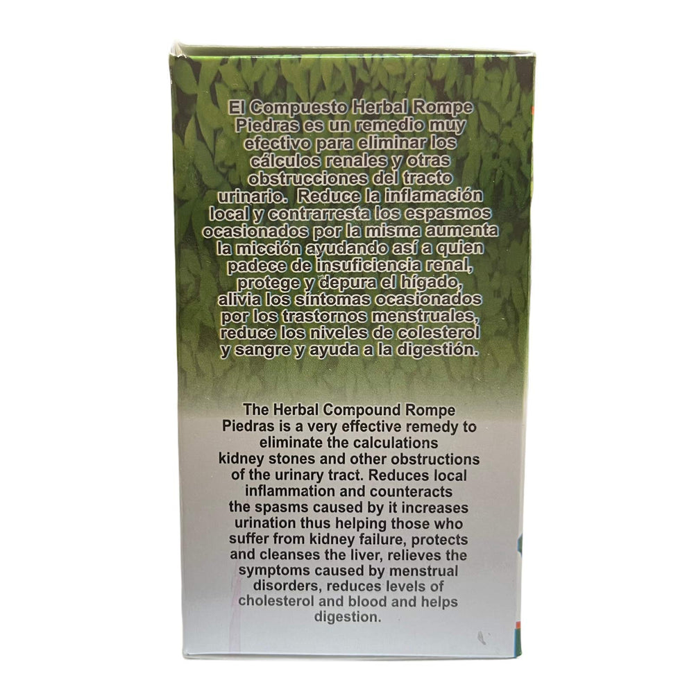 Stone Breaker box with 100 tablets packaging and labeling