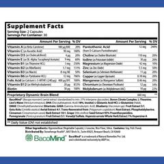 Bottle displaying 30 servings per container