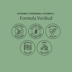 Bottle label with premium branding for immune support and vitality