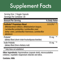 Close-up of 15B CFU PROWPT text on bottle