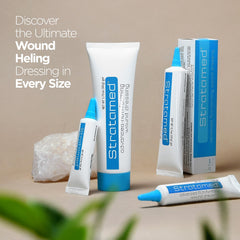 Stratamed film-forming layer closeup shows self-drying gel forming a cohesive wound film.