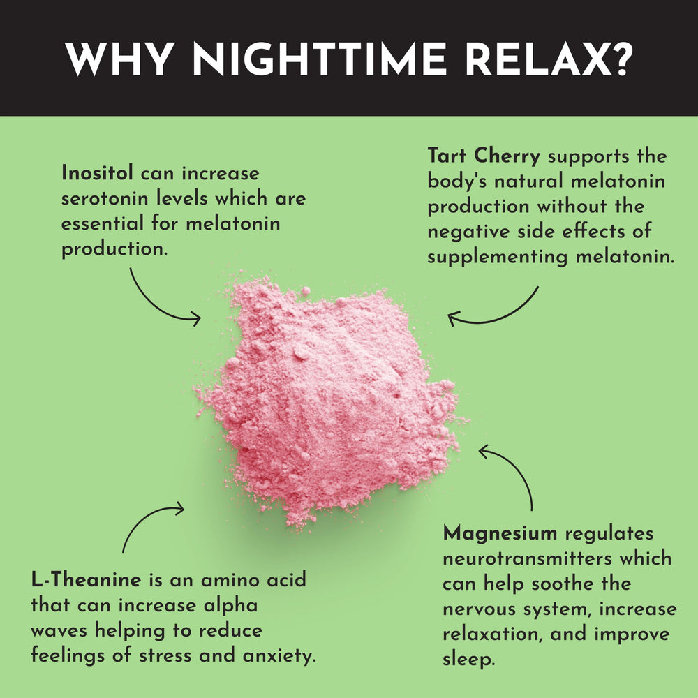 Serving suggestion for Strawberry Limeade Nighttime Relax