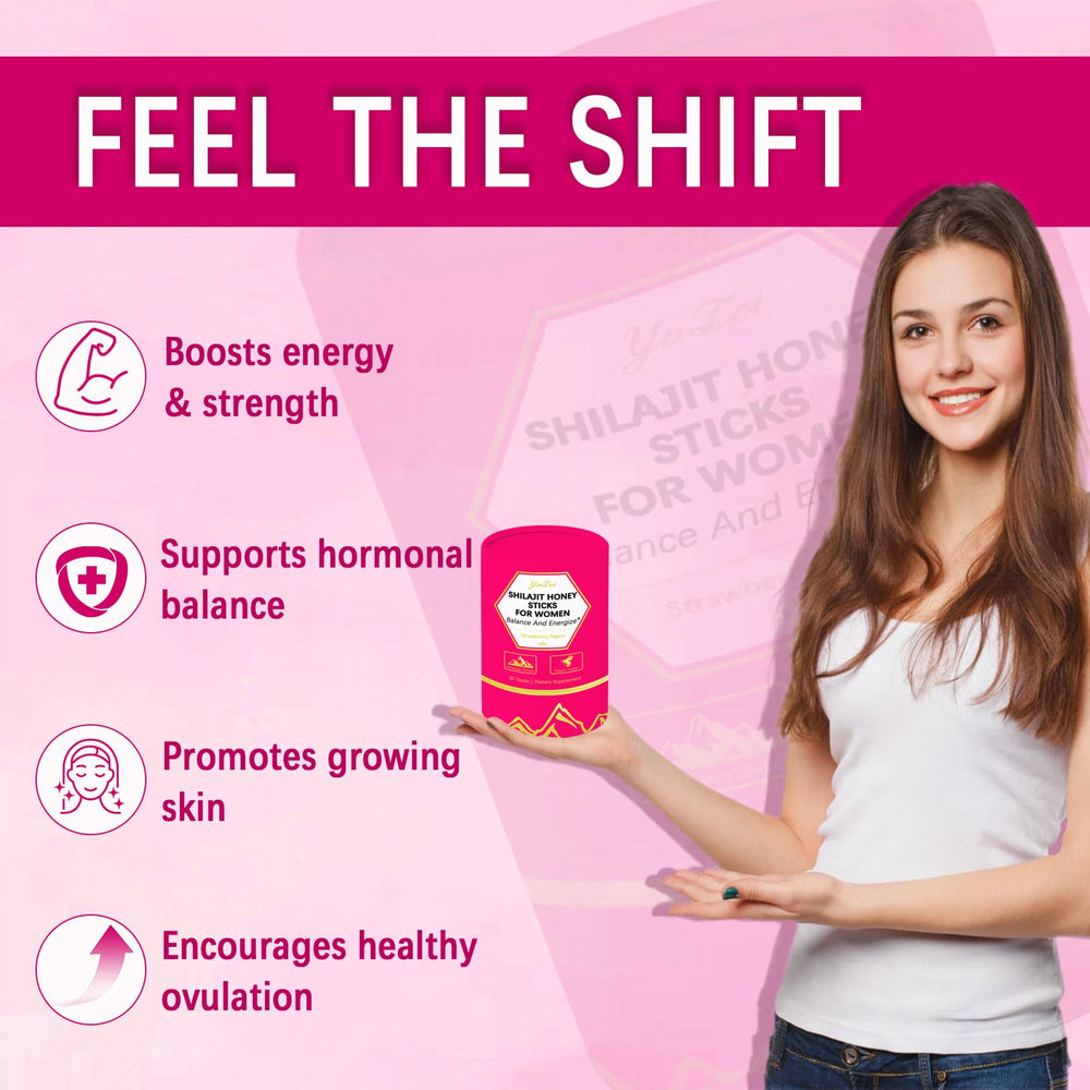 Natural ingredients of Strawberry Shilajit Honey Sticks: Shilajit, honey, saffron and Shatavari