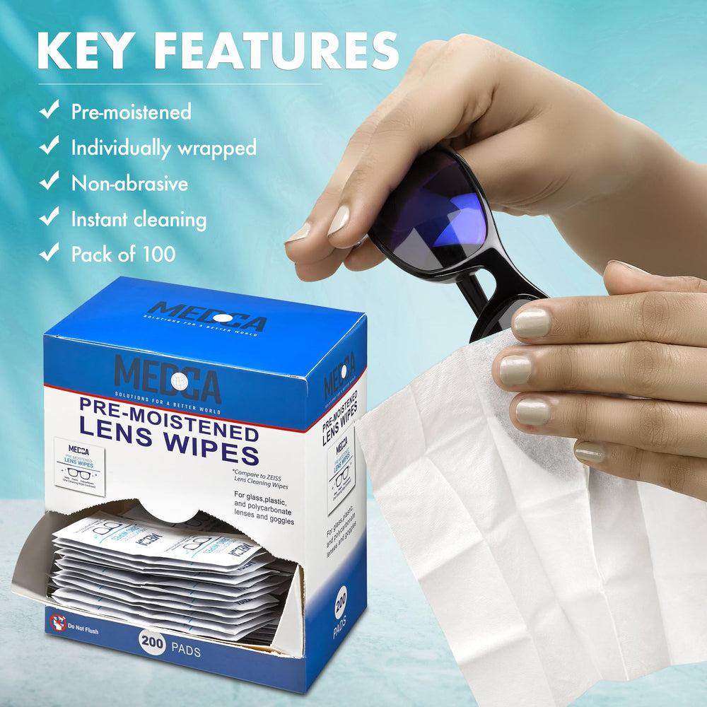 Streak-free finish after lens cleaning